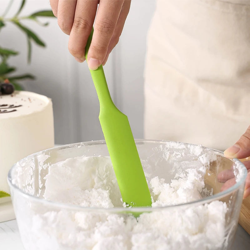 Heat Resistant Silicone Food Scraper Nonstick Kitchen Baking Spatula