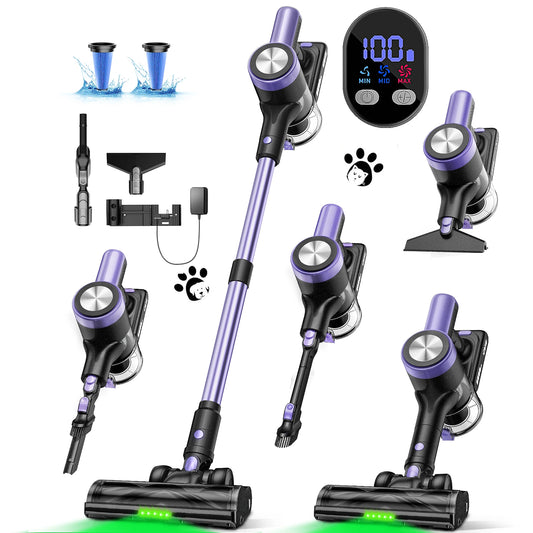 SUXIANGVAC Cordless Stick Vacuum Cleaner for Pet Hair and Floors