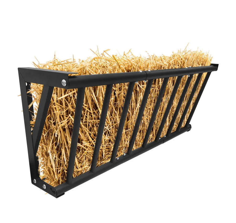 Heavy Duty Wall Mount Carbon Steel Hay Feeder for Livestock